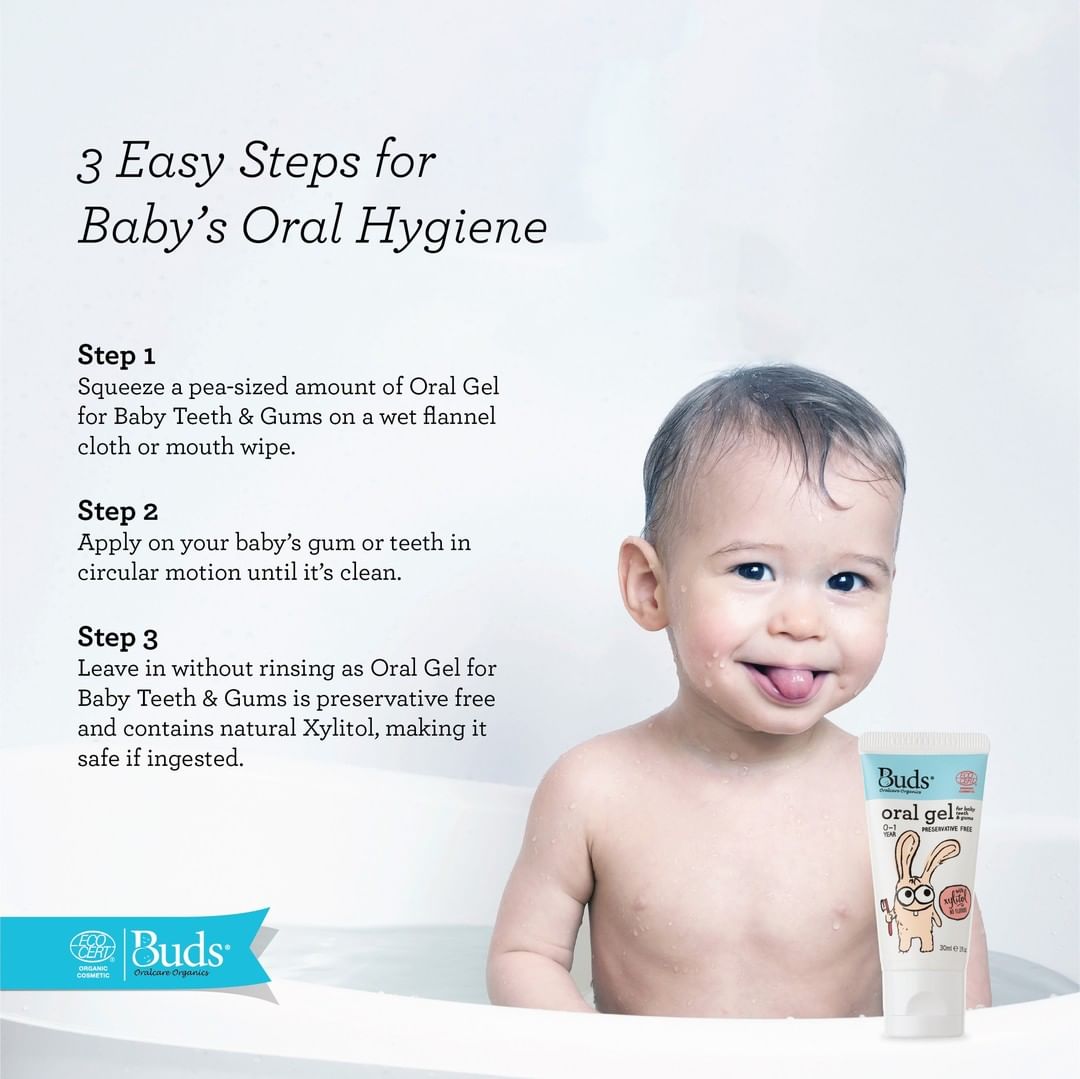 BUDS Oral Gel for Baby Teeth & Gums 潔齒啫喱 (0-1歲) [30ml]