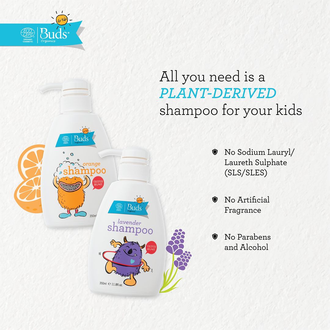 BUDS Lavender Shampoo 兒童有機薰衣草洗髮水 [350ml]