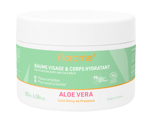 FLORAME Aloe Vera Moisturizing Face and Body Balm 有機蘆薈極潤修護軟膏[180ml]