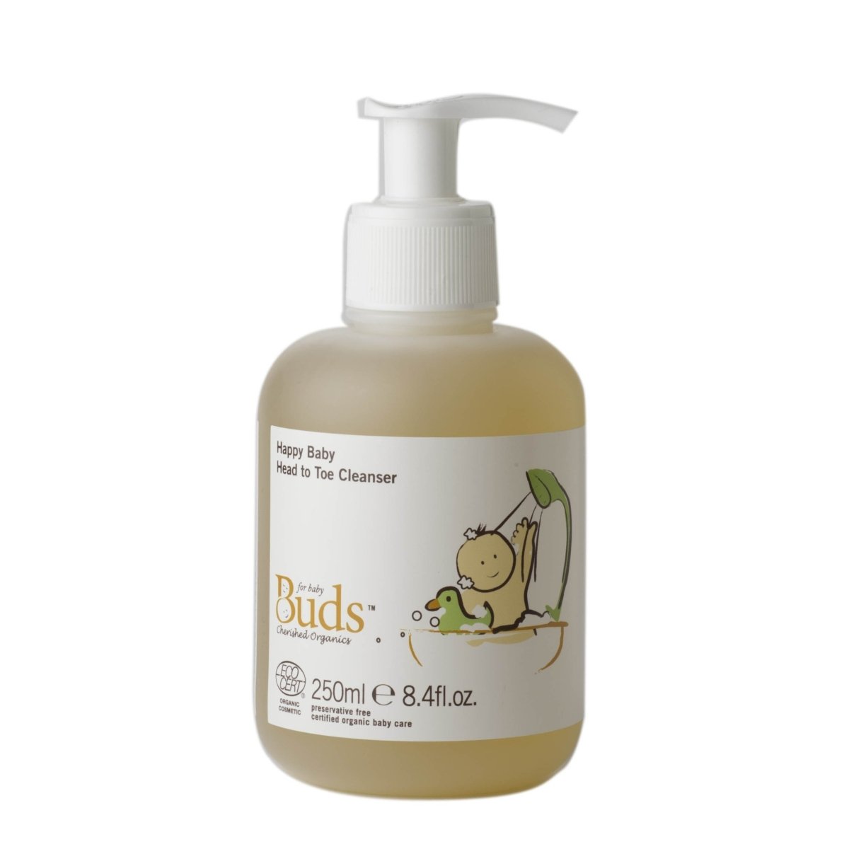 BUDS Happy Baby Head To Toe Cleanser 幼兒有機滋養洗髮沐浴液 [250ml] - MINT Organics