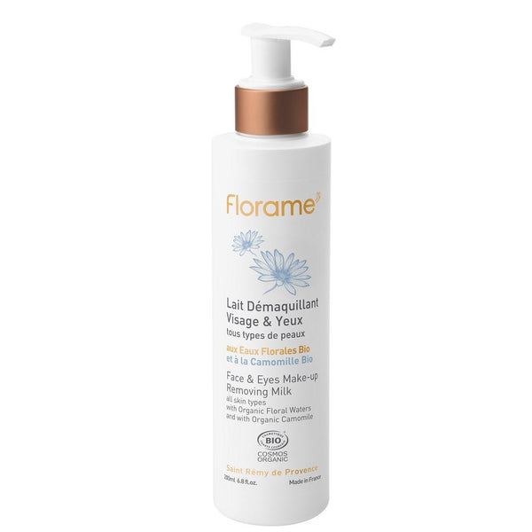 FLORAME Face & Eyes Make-up Removing Milk 有機卸妝潔面乳 [200ml] - MINT Organics