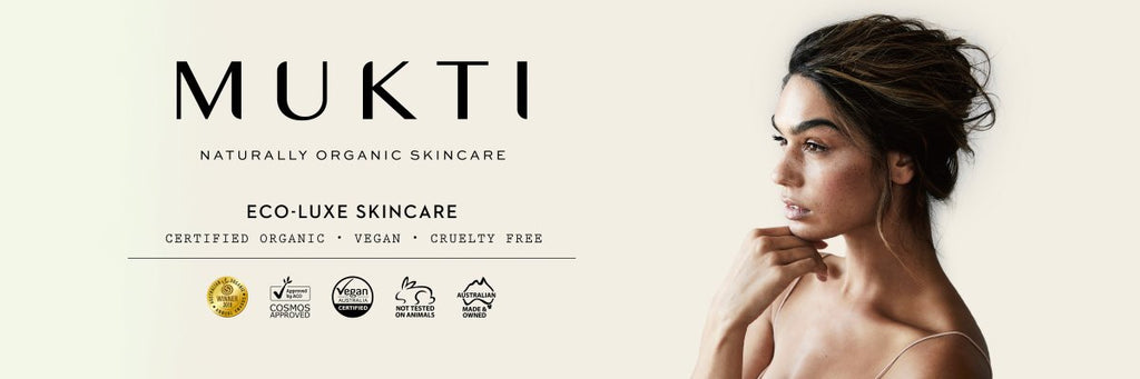 Mukti Organics naturally organic skincare banner