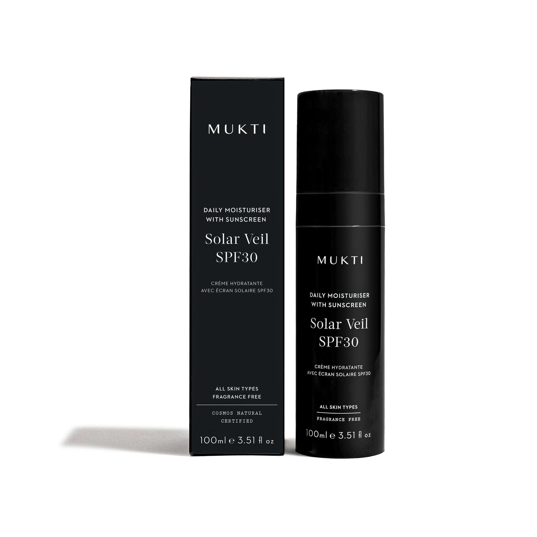 MUKTI Daily Moisturizer SPF30 Solar Veil 有機維C抗藍光潤色防曬乳SPF30 [100ml]
