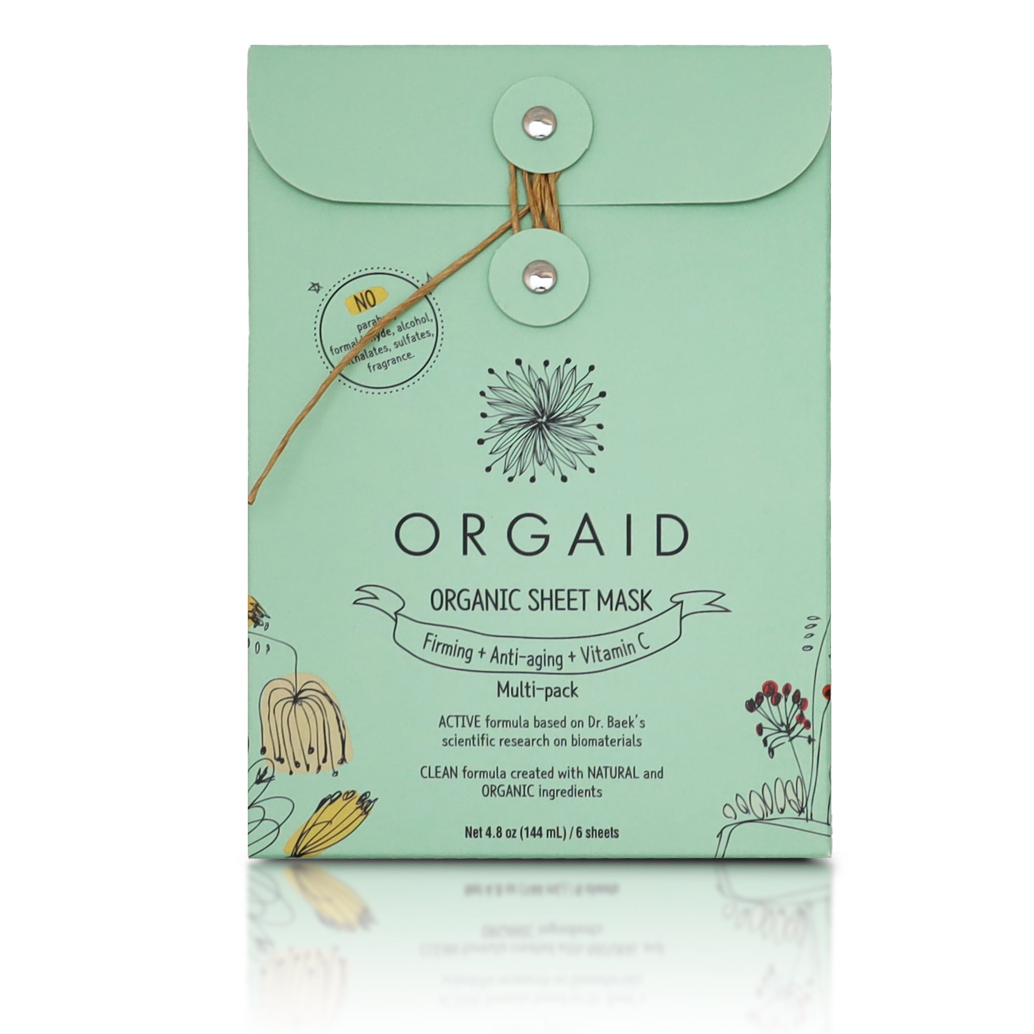 ORGAID Multi-pack Organic Sheet Mask 全方位修護有機面膜 [6pcs]