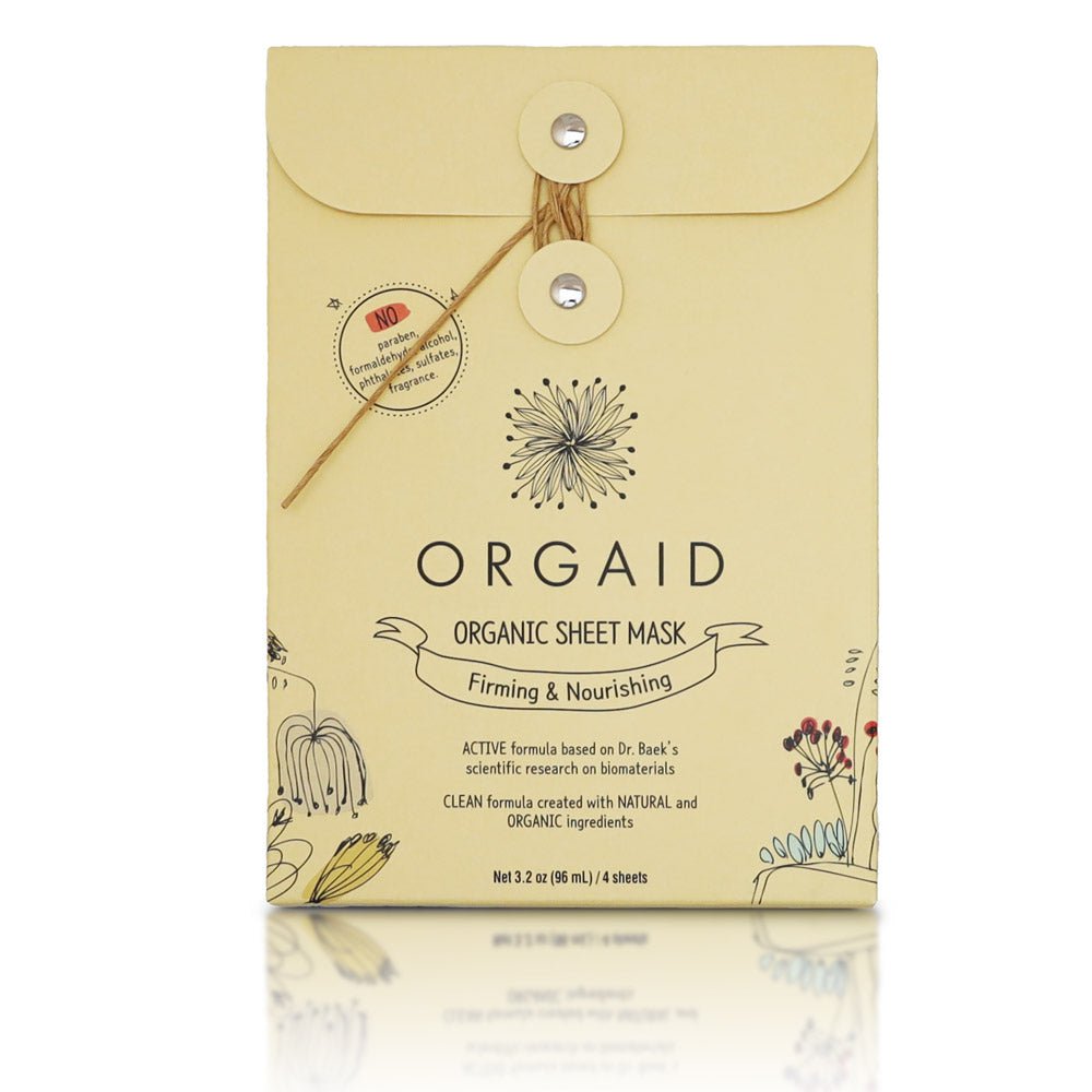 ORGAID Firming & Nourishing Organic Sheet Mask 緊緻滋養有機面膜 [4pcs] - MINT Organics