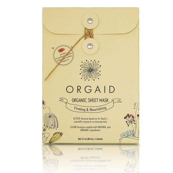 ORGAID Firming & Nourishing Organic Sheet Mask 緊緻滋養有機面膜 [4pcs] - MINT Organics