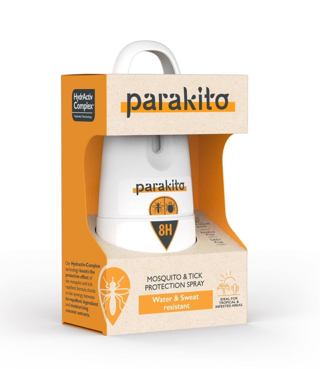 PARAKITO Mosquito & Tick Protection Spray - Water & Sweat Resistant (Sport) 防蟲驅蚊噴霧 - 防水防汗運動配方 [75ml] - MINT Organics