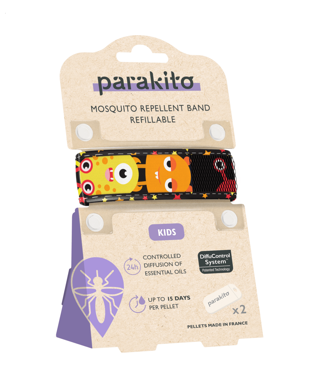 PARAKITO Mosquito Repellent Wristband - Kids 防蟲驅蚊小童手腕帶 - MINT Organics
